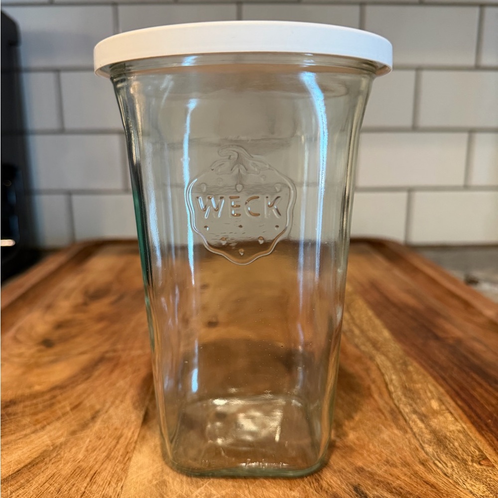 New! Set of (2) WECK 769 Large Quadro Jars - 26.9 oz square bottom - Picture 5 of 9